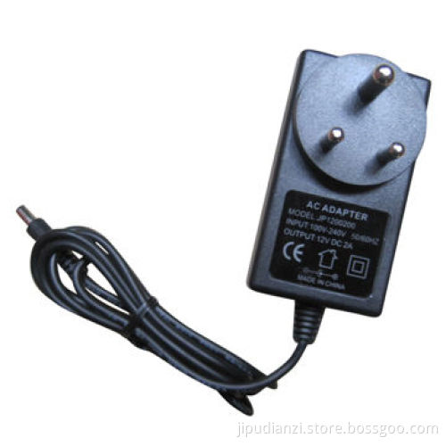 AC 100-240V to DC 12V/2A Power Adapter Supply Charger for EU/AU/US Standard Plug